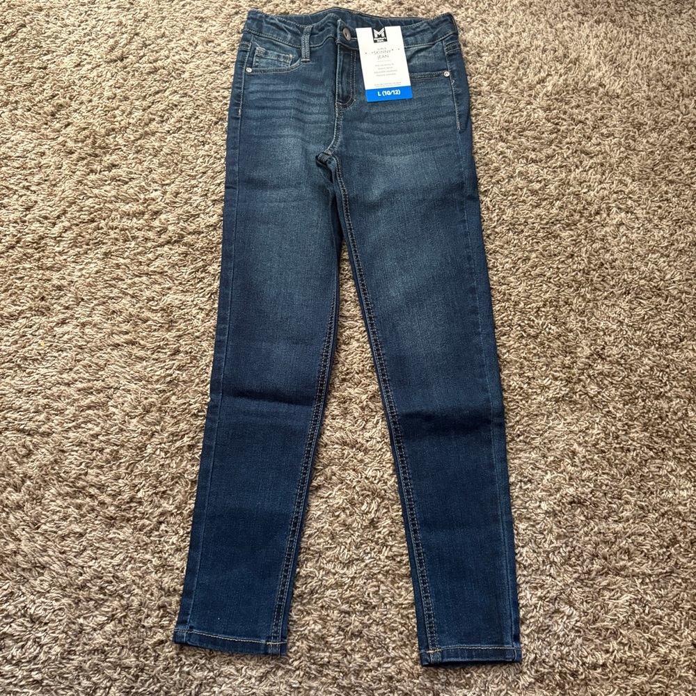 Girls Stylish Dark Blue Skinny Jeans